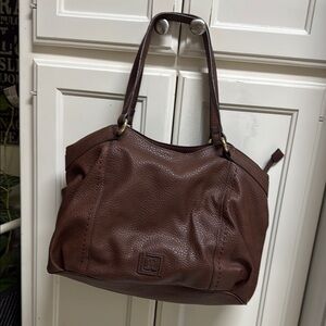 Liz Claiborne Brown Leather Shoulder Bag